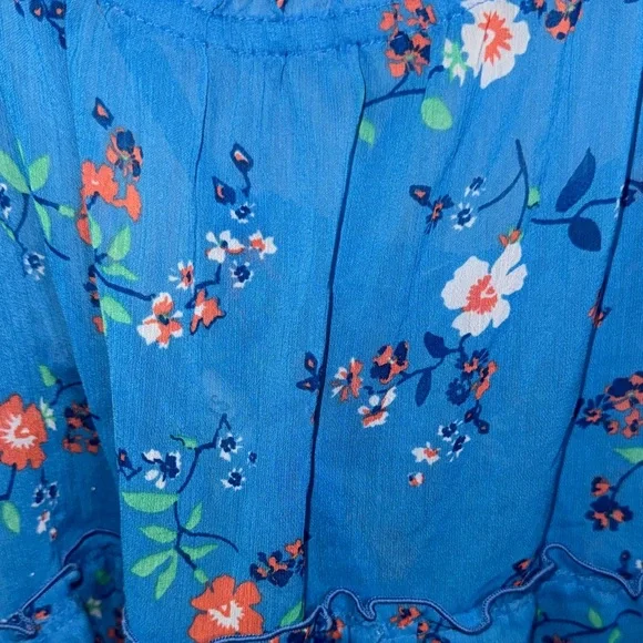 Hollister Blue Floral Tank Top - Picture 2 of 6